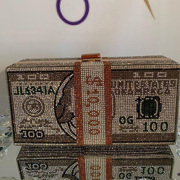 Diamond Money Clutch